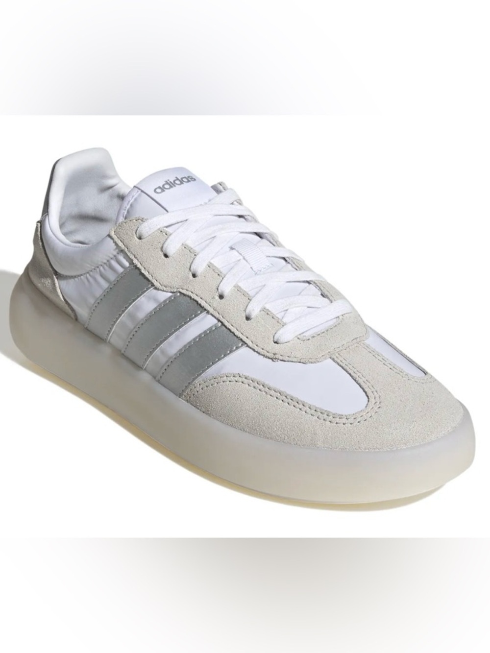 adidas NEW w/ 🏷️ TAG White Cream Suede & Leather Retro Sneakers, Women’s Sz 10.5 - Picture 2 of 10